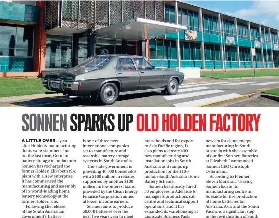 sonnen opens up battery manufacturing in the old holden factory in adelaide, australia